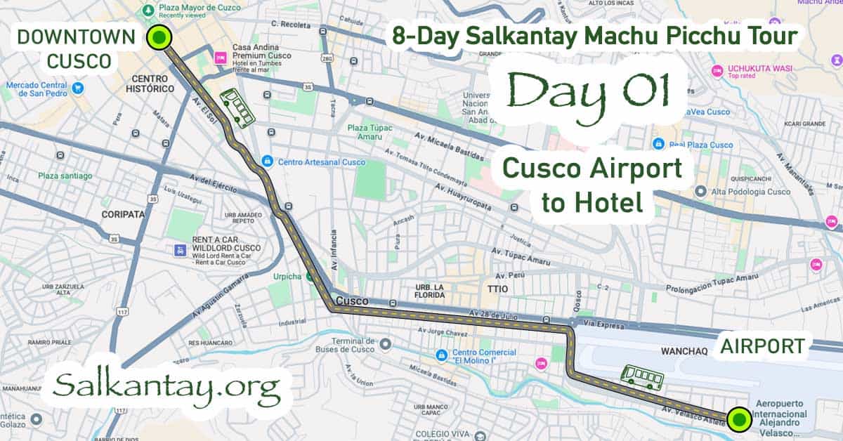 Day 1 of the 8-day Salkantay Trek: Cusco